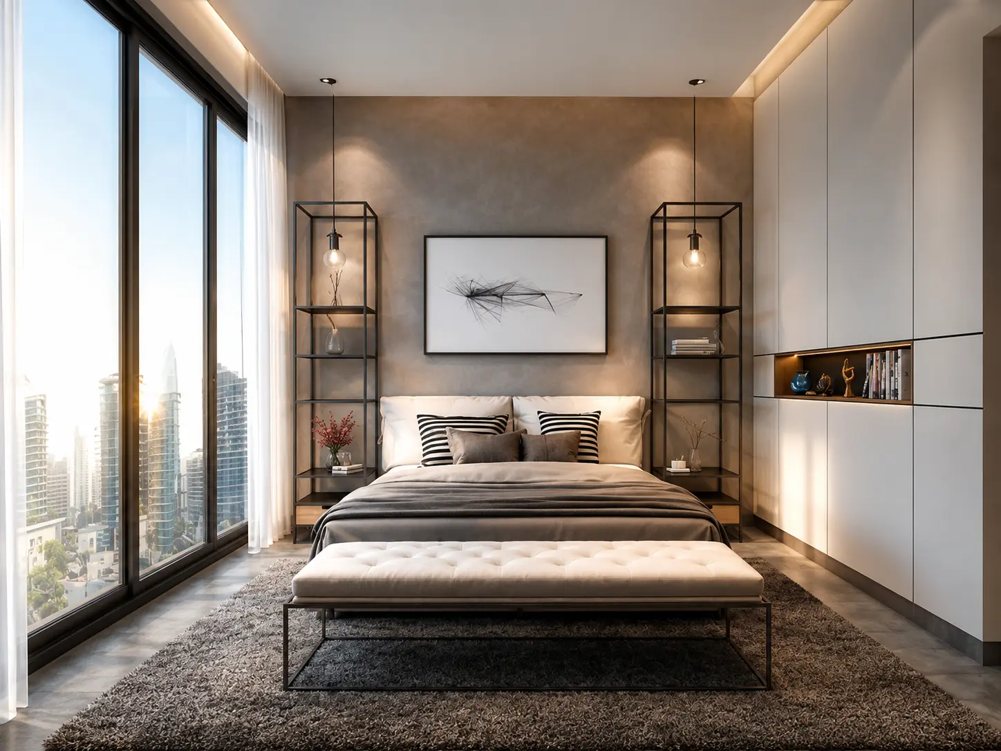 Dubai Studio Bedroom Design - Architecture Visualization visualization screenshot 1